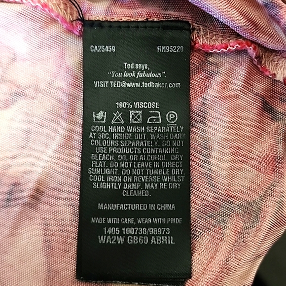 Ted Baker Ladies Top with cowl Neck size S /US 2 - Picture 5 of 5